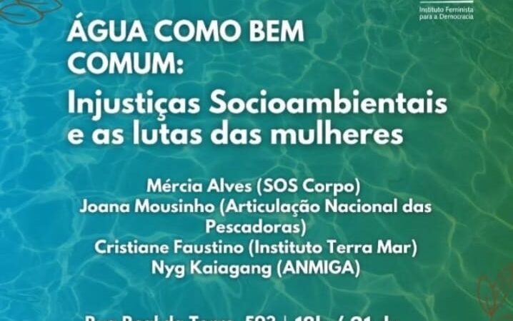 Curso: Água como bem comum: injustiça socioambiental e as lutas  das mulheres