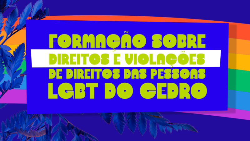 Formação sobre Direitos da População LGBT em CEDRO/PE