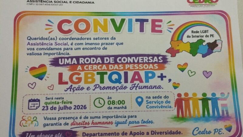 Roda de Diálogo com a Assistência Social de Cedro-PE